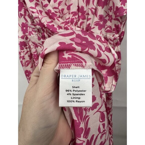 Draper James RSVP Floral Maxi Dress Women Medium Pink Preppy Feminine Whimsical - Picture 5 of 9